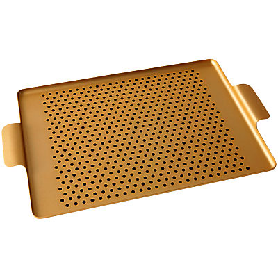 Kaymet Tray with Rubber Grips, Gold Kaymet Tray with Rubber Grips, Gold